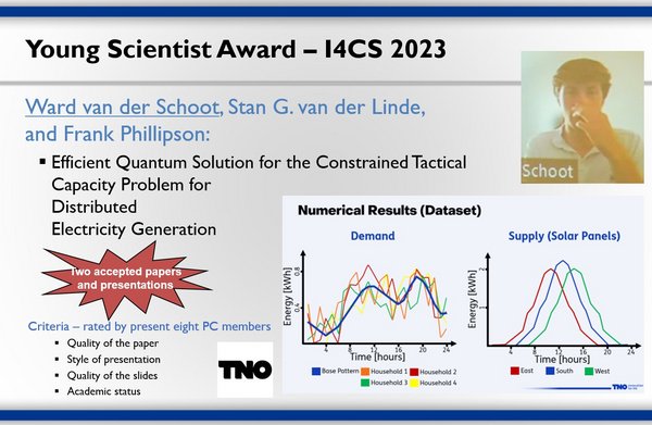 Young Scientist Award @ I4CS 2023