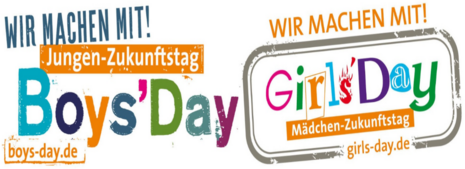 Logos des Girls' Day und Boys' Day