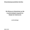 StaatlicheSubventionen, Krise der Solarbranche,Unternehmensinsolvenzen,Erneuerbare-Energien-Gesetz,Subventionskürzungen, chinesische Konkurrenz, Cashflow-Rechnung, Einseitige Investitionstätigkeit