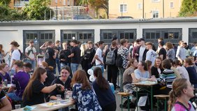 Foto vom Ersti-Grillen des Studierendenrats der EAH Jena