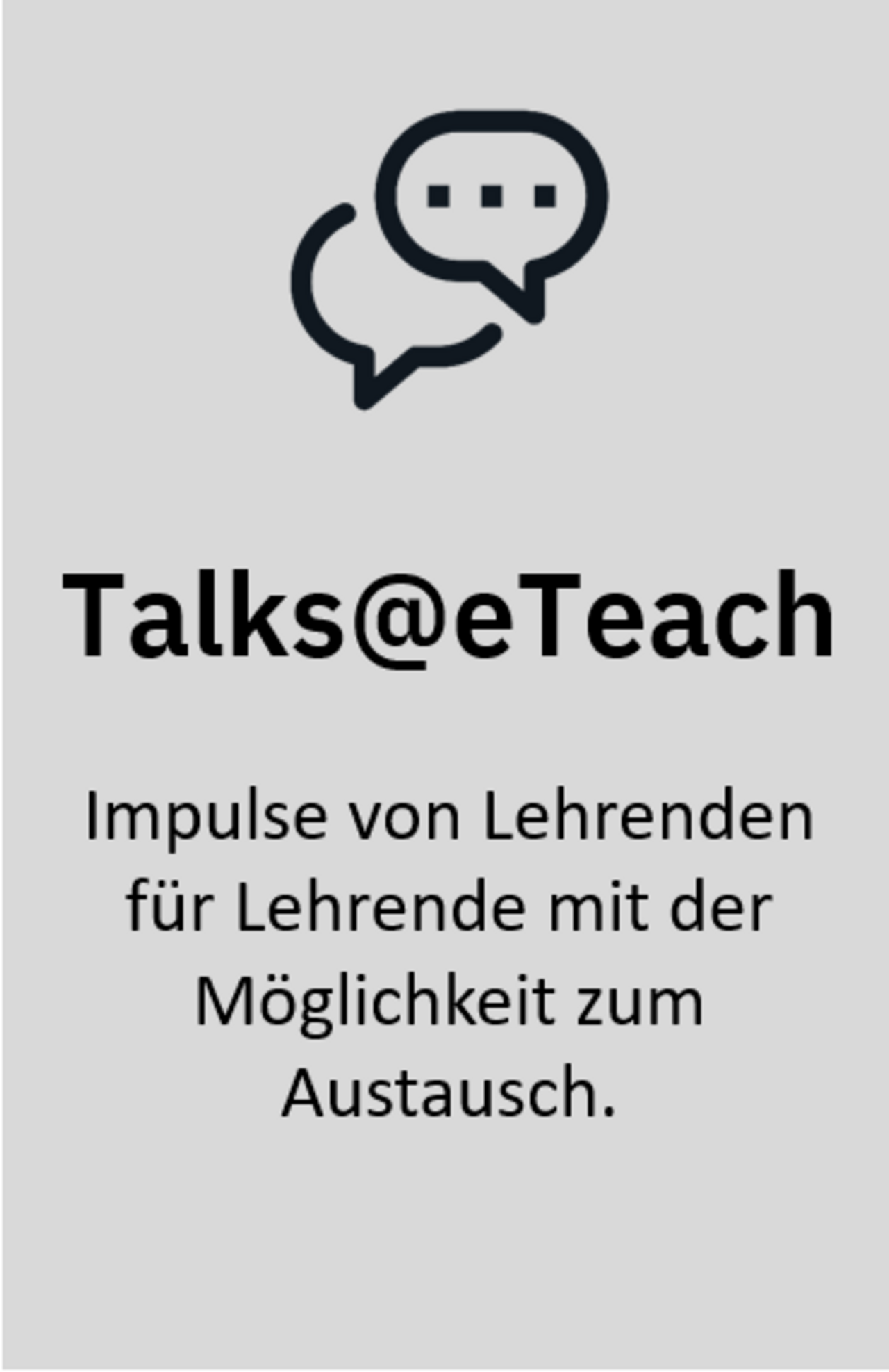 Talks@eTeach