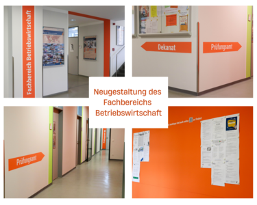 Fotocollage der neugestalteten Flurs