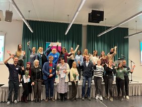 Gruppenfoto Teilnehmende Mentoring-Programm der EAH Jena