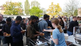 Foto vom Ersti-Grillen des Studierendenrats der EAH Jena