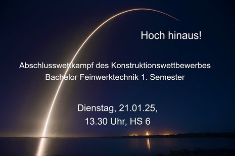 Konstruktionswettbewerb des Fachbereich SciTec am 21.01.2025