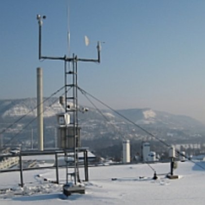 Station im Winter