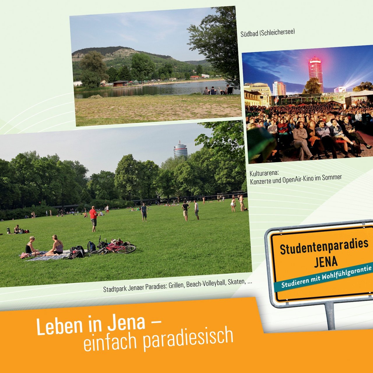 Startseite der Broschüre "Leben in Jena"