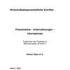 Geschäftsmodelle,  Fusionen,  Wirtschaftsgeschichte,  Markenpolitik,  Familienunter-nehmen, Immobilienunternehmen, Finanzinvestoren