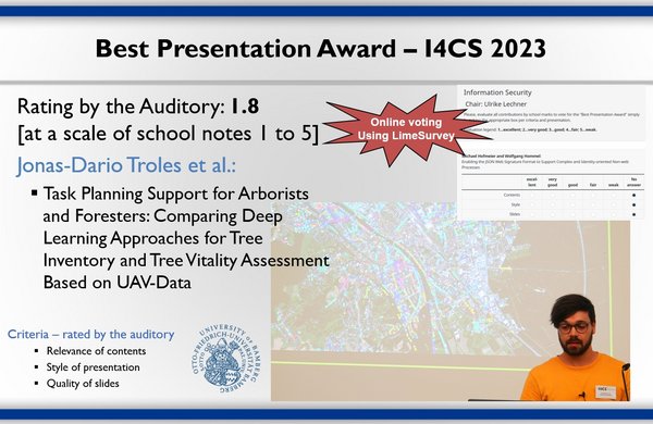 Best Presentation Award @ I4CS 2023