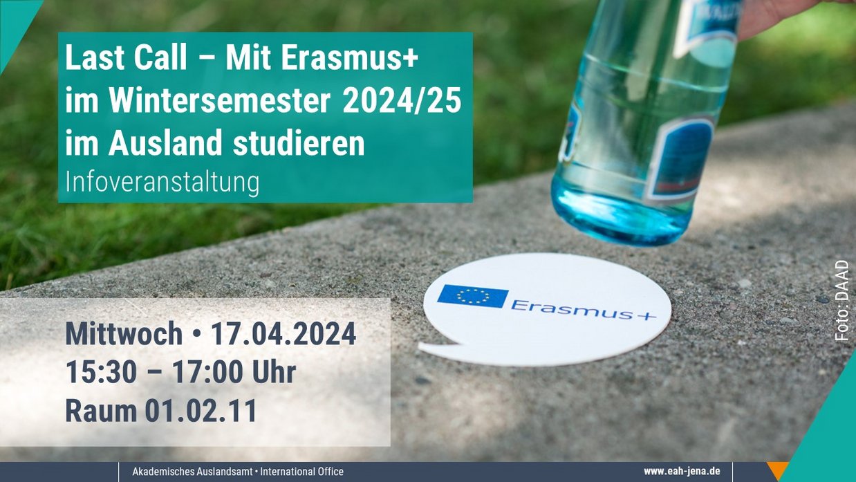 Infoveranstaltung Erasmus+ WS 2024/25