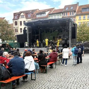 Foto Jenaer Frühlingsmarkt Bühne