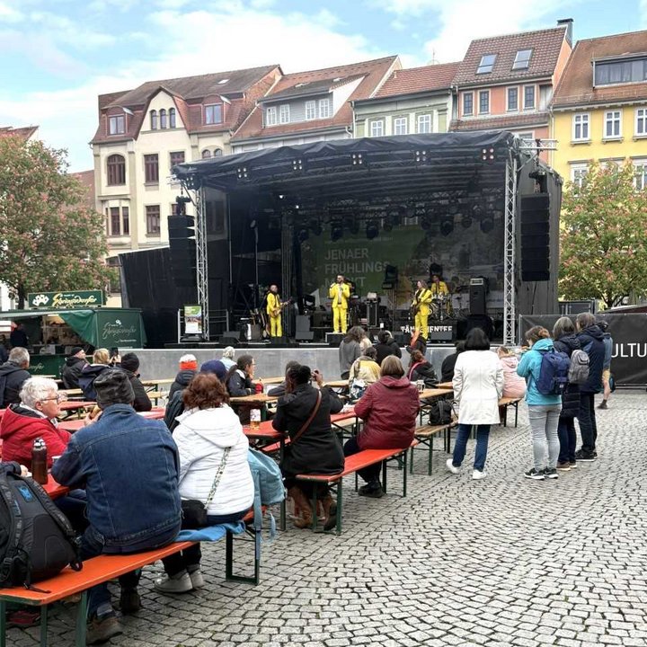 Foto Jenaer Frühlingsmarkt Bühne