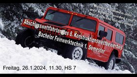 Konstruktionswettbewerb der Erstsemester Feinwerktechni/ Precision Engineering