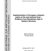 EU   regional policy,   structural   funds,   redistribution,implementation, beneficiaries, multi-level-governance, programming period 2007-13
