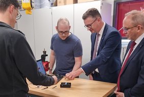 Minister Christian Tischner zu Antrittsbesuch an der Ernst-Abbe-Hochschule Jena