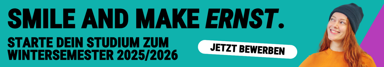 Banner zum Bewerbungszeitraum Wintersemester 2025/2026