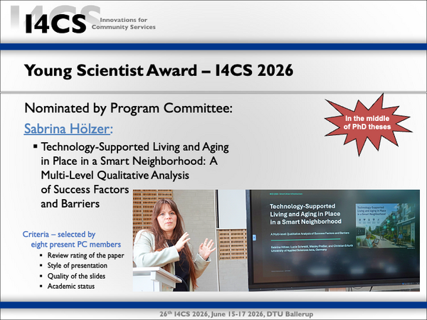 I4CS2026 Young Scientist Award Presentation Slide I4CS2026 Young Scientist Award
