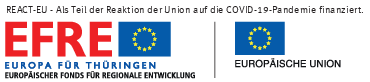 Logo REACT-EU - Als Teil der Reaktion der Union auf die COVID-19-Pandemie finanziert.