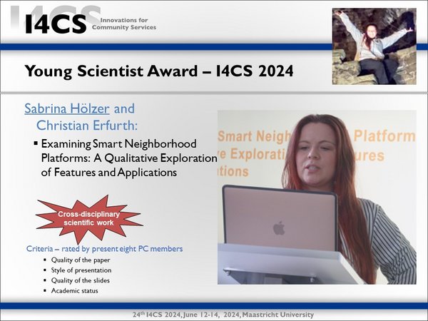 The winner of the Young Scientist Award