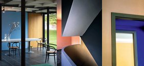 Beispiele für Innenraumgestaltung mit Farben von Le Corbusier