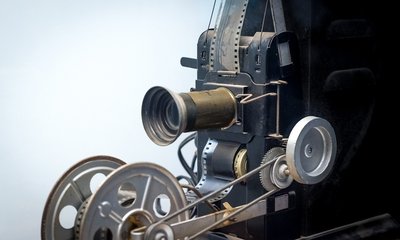 Foto eines Filmprojektors