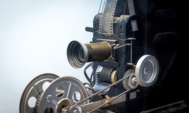Foto eines Filmprojektors