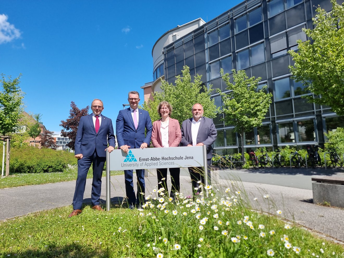 Minister Christian Tischner zu Antrittsbesuch an der Ernst-Abbe-Hochschule Jena