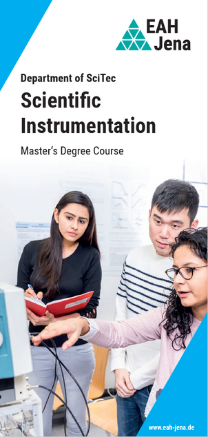 Studiengangsflyer Scientific Instrumentation (Master)