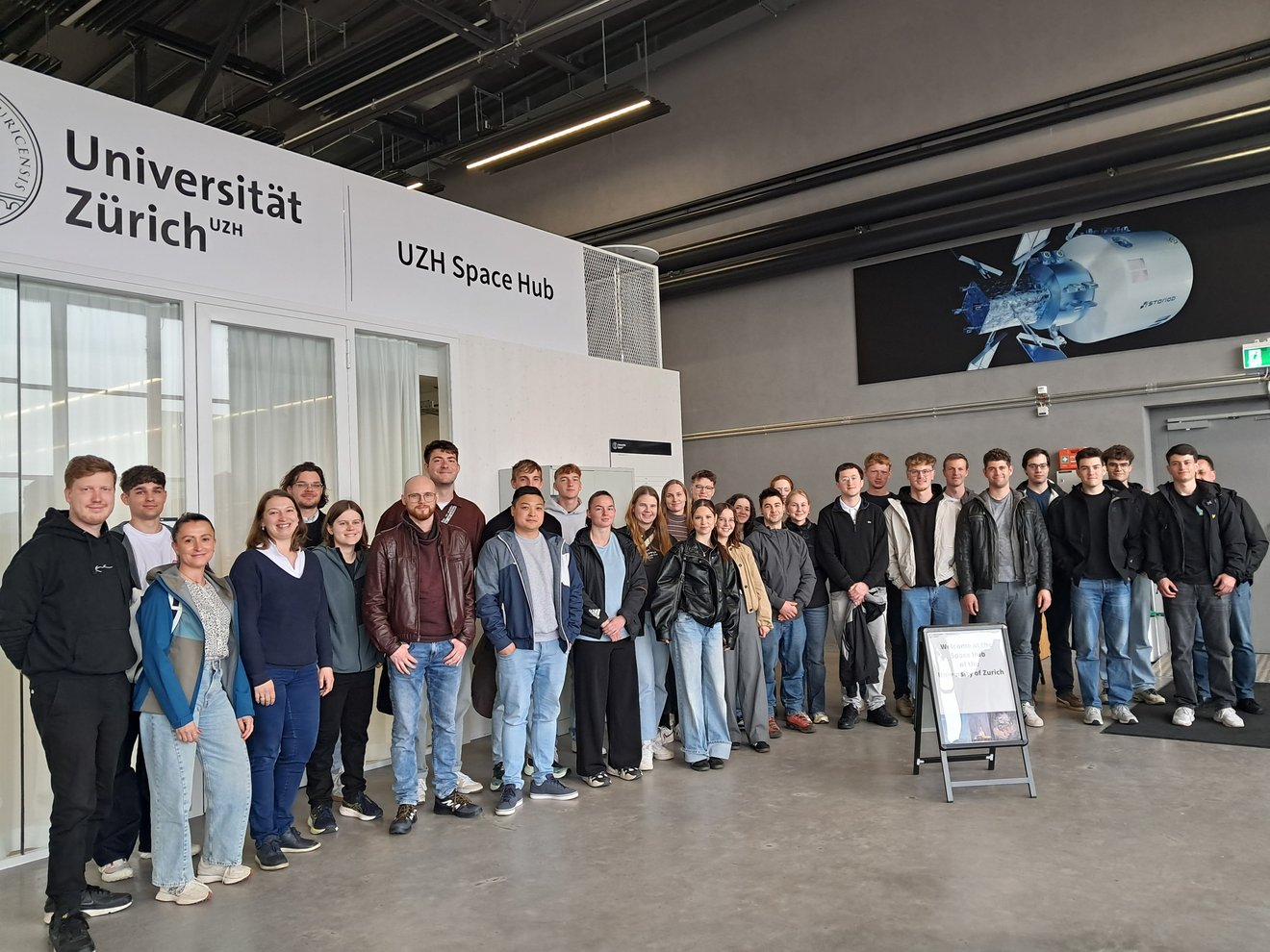 Studierendenexkursion zum Space Hub der Universität Zürich. Foto: AG Innok