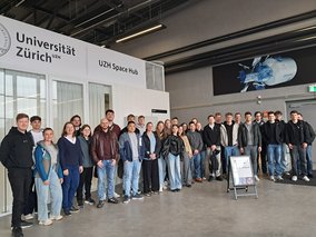 Studierendenexkursion zum Space Hub der Universität Zürich. Foto: AG Innok