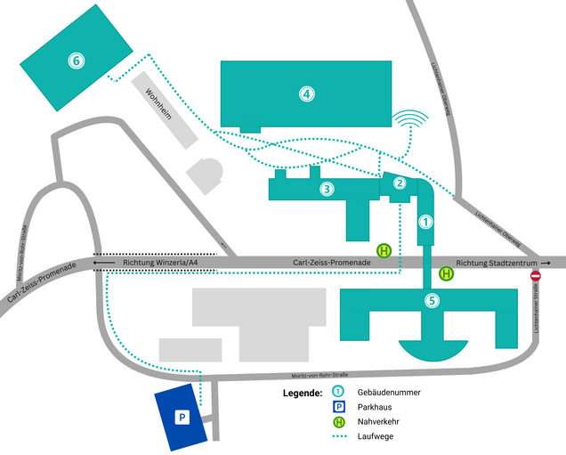 Campusplan zum Open Campus