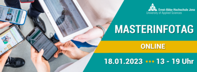 Grafischer Teaser zum Masterinfotag