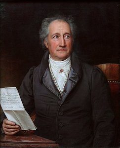 Foto eines Gemäldes von Johann Wolfgang von Goethe
