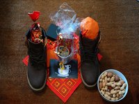 Gefüllte Winterschuhe am Nikolaustag