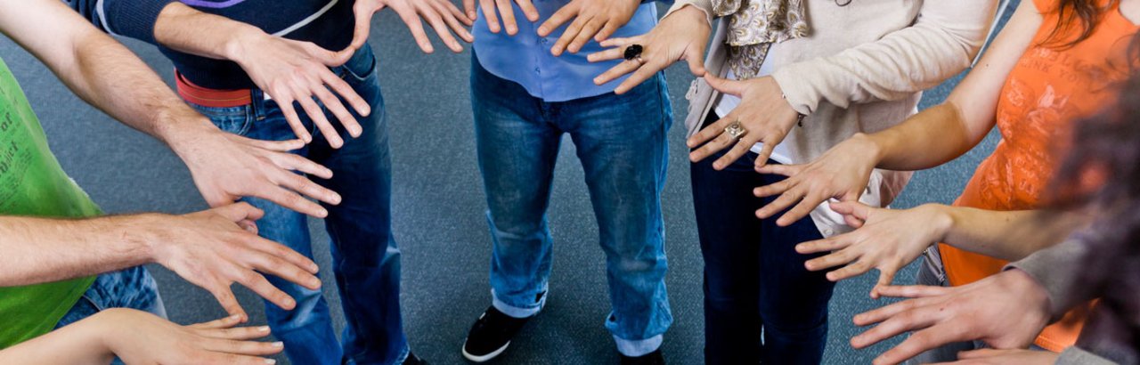 Hands in circle