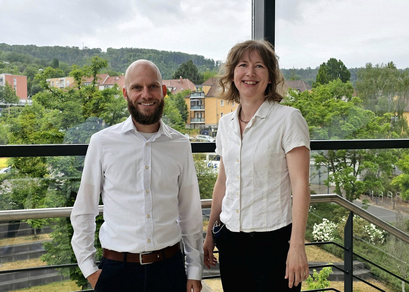 Prof. Mario Brandtner und Prof. Kristin Mitte