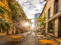 Foto der Kneipenmeile Wagnergasse in Jena