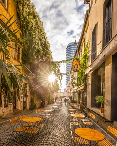 Foto der Kneipenmeile Wagnergasse in Jena
