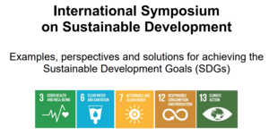 Titelseite der Broschüre International Symposium on Sustainable Development