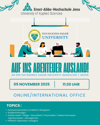 Online-Infoveranstaltung: Dayananda Sagar University Bangalore (Indien)