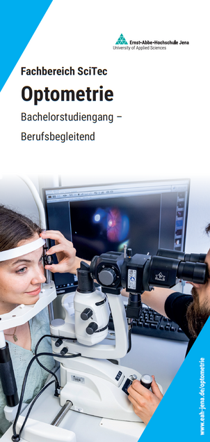 Studiengangsflyer Optometrie berufsbegleitend (Bachelor)