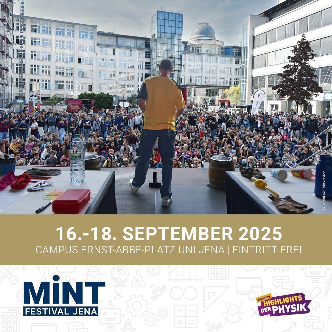Bühnenshow zum MINT-Festival Jena 2025.