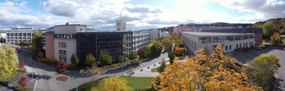 Aerial view of campus