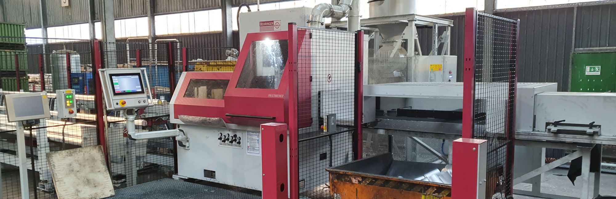 Sägemaschine für den Zuschnitt von Aluminium Rundstangen