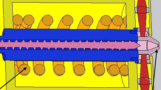 Schematische Darstellung des dynamischen Laserschalters