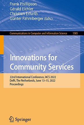 Cover of the I4CS 2022 conferernce proceedings (Springer Volume 1585 CCIS)