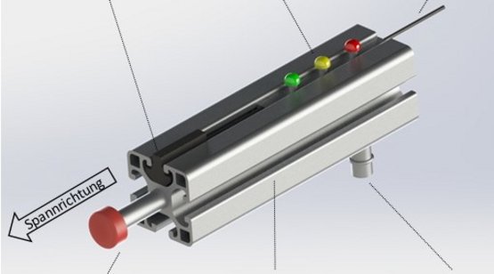 Prinzipskizze des Spannsystems